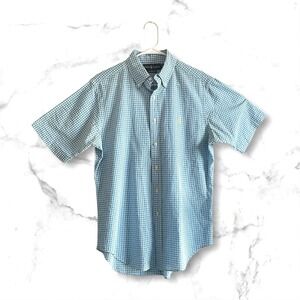 Men's Ralph Lauren Short Sleeve Button Up Shirt Medium